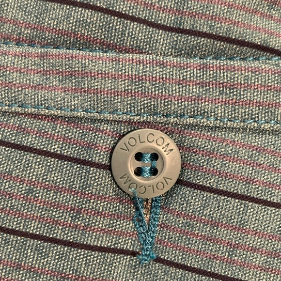 Volcom frickin surf & Turf shorts 30 teal stripes - Picture 4 of 16